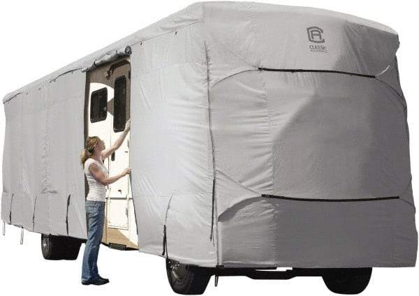 Classic Accessories - Polyester RV Protective Cover - 37 to 40' Long x 140" High, Gray - Exact Tool & Supply