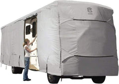 Classic Accessories - Polyester RV Protective Cover - 37 to 40' Long x 140" High, Gray - Exact Tool & Supply