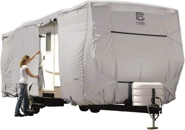 Classic Accessories - Polyester RV Protective Cover - 30 to 33' Long x 118" High, Gray - Exact Tool & Supply