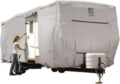 Classic Accessories - Polyester RV Protective Cover - 20' Long x 118" High, Gray - Exact Tool & Supply