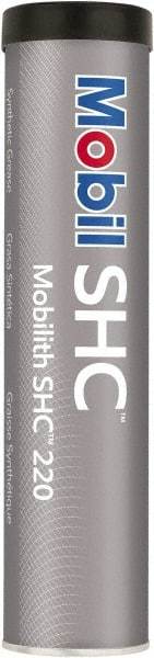 Mobil - 13.4 oz Cartridge Lithium High Temperature Grease - Red, High/Low Temperature, NLGIG 2, - Exact Tool & Supply