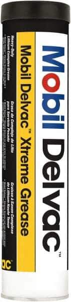 Mobil - 13.7 oz Cartridge Lithium Extreme Pressure Grease - Orange, Extreme Pressure & High Temperature, NLGIG 2, - Exact Tool & Supply