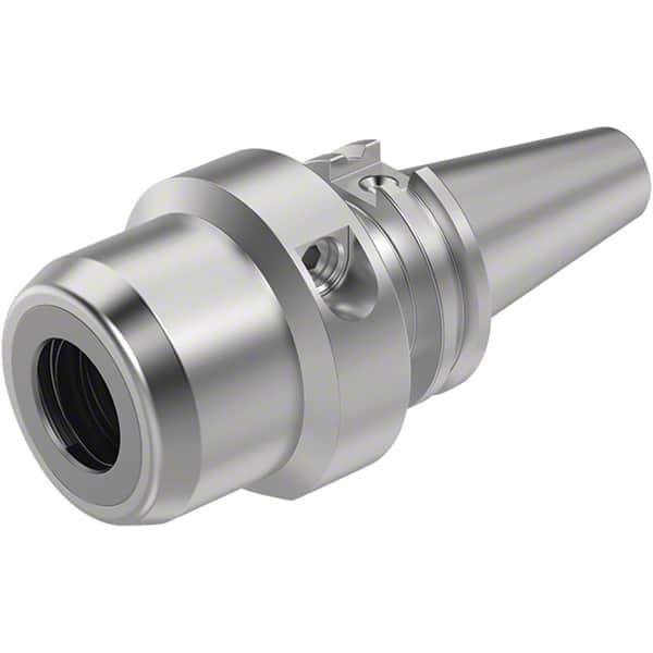 Kennametal - CAT40 1-3/4" Shank Diam Taper Shank, 1-1/4" Hole Diam, Hydraulic Tool Holder/Chuck - 65mm Nose Diam, 4" Projection, 51mm Clamp Depth, Through Coolant - Exact Tool & Supply
