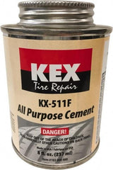 KEX Tire Repair - 8 oz. Can Cement - For Tires & Wheels - Exact Tool & Supply