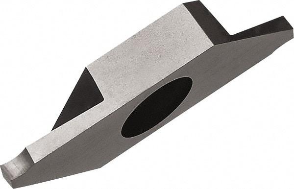 Kyocera - TKF T PR1225 Grade, 0.0787" Cutting Width, Carbide Cutoff Insert - 0° Lead Angle, 0.0032" Cnr Rad, Megacoat Coated - Exact Tool & Supply