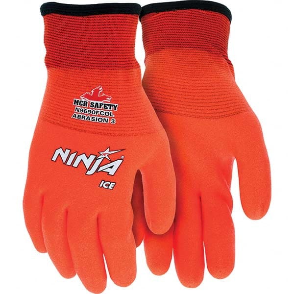 MCR Safety - Size 2XL (11), ANSI Cut Lvl A3, ANSI Puncture Lvl 2, ANSI Abrasion Lvl 3, Hydropellent Polyurethane Coated Cut & Puncture Resistant Gloves - Exact Tool & Supply