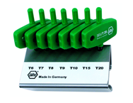 7 Piece - T6; T7; T8; T9; T10; T15; T20 MagicSpring® - Torx Wing Handle Set - Exact Tool & Supply