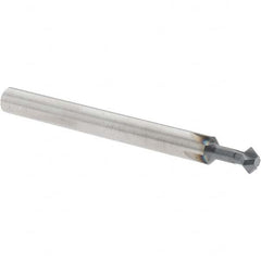 Accupro - 3/16° 3/16" Cut Diam, 0.093" Cut Width, 3/16" Shank, Solid Carbide Double-Angle Cutter - Exact Tool & Supply