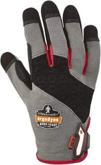 Ergodyne - Size M (8), ANSI Cut Lvl A4, Puncture Lvl 4, Abrasion Lvl 3, Armortex Cut Resistant Gloves - Hook & Loop Cuff, Gray, Paired - Exact Tool & Supply