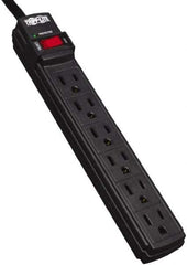 Tripp-Lite - 6 Outlets, 120 VAC15 Amps, 6' Cord, Power Outlet Strip - Floor, Keyhole Mount, 5-15 NEMA Configuration, 1.1" Strip - Exact Tool & Supply