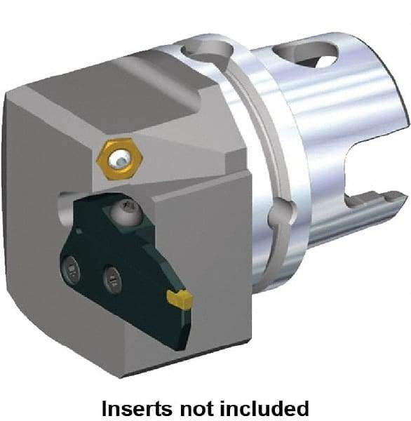 Kennametal - Beyond Evolution Blade Insert, 58mm Head Length, Modular Grooving Blade Holder Head - Right Hand Cut, System Size KM80TS, Through Coolant, Series Beyond Evolution - Exact Tool & Supply