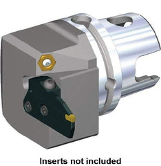 Kennametal - Beyond Evolution Blade Insert, 58mm Head Length, Modular Grooving Blade Holder Head - Left Hand Cut, System Size KM80TS, Through Coolant, Series Beyond Evolution - Exact Tool & Supply