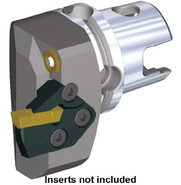 Kennametal - A3 & A4 Modular Blade Insert, 66.5mm Head Length, Modular Grooving Blade Holder Head - Left Hand Cut, System Size KM80ATC, Through Coolant, Series KGMS - Exact Tool & Supply