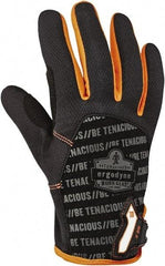 Ergodyne - Size XL (10) Polyester Blend Work Gloves - For Mechanic's & Lifting, Uncoated, Hook & Loop Cuff, Full Fingered, Black, Paired - Exact Tool & Supply