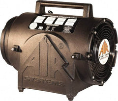 AIR Systems - 8" Inlet, Electric AC Contractor Grade Axial Fan - 0.33 hp, 823 CFM (Free Air), Explosion Proof, 220 Max Voltage Rating - Exact Tool & Supply