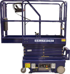 Ballymore - Cherry Pickers (Personal Lifts) Type: Drivable Mini Scissor Lift Type of Power: 12V DC - Exact Tool & Supply