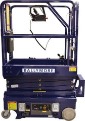 Ballymore - Cherry Pickers (Personal Lifts) Type: Drivable Mini Scissor Lift Type of Power: 12V DC - Exact Tool & Supply