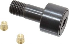 Accurate Bushing - 3/4" Roller Diam x 1/2" Width, 3/8" Stud Diam x 7/8" Length, Stud Cam Follower - Steel, 3/8" Thread Length, 3/8-24 Thread, 1-3/8" OAL, 2,140 Lb Dynamic Cap, 2,260 Lb Static Cap - Exact Tool & Supply