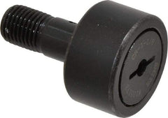 Accurate Bushing - 1-1/8" Roller Diam x 5/8" Width, 7/16" Stud Diam x 1" Length, Stud Cam Follower - Steel, 1/2" Thread Length, 7/16-20 Thread, 1-5/8" OAL, 3,030 Lb Dynamic Cap, 3,100 Lb Static Cap - Exact Tool & Supply
