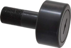 Accurate Bushing - 1-7/8" Roller Diam x 1" Width, 3/4" Stud Diam x 1-3/4" Length, Stud Cam Follower - Steel, 7/8" Thread Length, 3/4-16 Thread, 2-3/4" OAL, 7,870 Lb Dynamic Cap, 7,950 Lb Static Cap - Exact Tool & Supply
