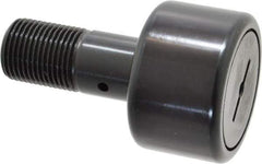 Accurate Bushing - 2" Roller Diam x 1-1/4" Width, 7/8" Stud Diam x 2" Length, Stud Cam Follower - Steel, 1" Thread Length, 7/8-14 Thread, 3-1/4" OAL, 10,370 Lb Dynamic Cap, 10,700 Lb Static Cap - Exact Tool & Supply