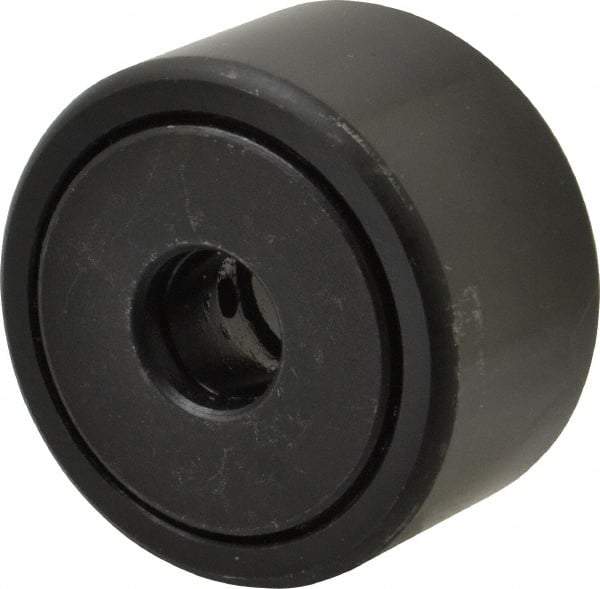 Accurate Bushing - 1/2" Bore, 1-3/4" Roller Diam x 1" Roller Width, Steel Yoke Cam Follower - 7,870 Lb Dynamic Load Capacity, 1-1/16" Overall Width - Exact Tool & Supply