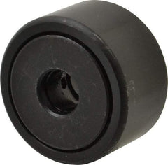 Accurate Bushing - 1/2" Bore, 1-3/4" Roller Diam x 1" Roller Width, Steel Yoke Cam Follower - 7,870 Lb Dynamic Load Capacity, 1-1/16" Overall Width - Exact Tool & Supply