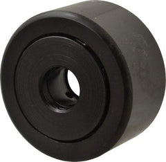 Accurate Bushing - 5/8" Bore, 2-1/4" Roller Diam x 1-1/4" Roller Width, Steel Yoke Cam Follower - 10,370 Lb Dynamic Load Capacity, 1-5/16" Overall Width - Exact Tool & Supply