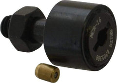 Accurate Bushing - 16mm Roller Diam x 11mm Width, 6mm Stud Diam x 16mm Length, Stud Cam Follower - Steel, 8mm Thread Length, M6x1 Thread, 28mm OAL, 3,800 N Dynamic Cap, 3,750 N Static Cap - Exact Tool & Supply