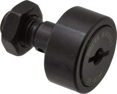 Accurate Bushing - 30mm Roller Diam x 14mm Width, 12mm Stud Diam x 25mm Length, Stud Cam Follower - Steel, 13mm Thread Length, M12x1.5 Thread, 40mm OAL, 8,100 N Dynamic Cap, 9,700 N Static Cap - Exact Tool & Supply