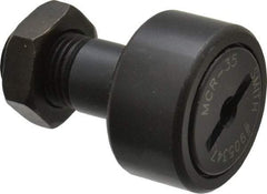 Accurate Bushing - 35mm Roller Diam x 18mm Width, 16mm Stud Diam x 32.5mm Length, Stud Cam Follower - Steel, 17mm Thread Length, M16x1.5 Thread, 52mm OAL, 12,900 N Dynamic Cap, 19,000 N Static Cap - Exact Tool & Supply