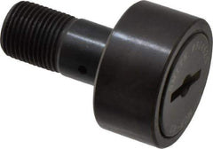 Accurate Bushing - 40mm Roller Diam x 20mm Width, 18mm Stud Diam x 36.5mm Length, Stud Cam Follower - Steel, 19mm Thread Length, M18x1.5 Thread, 58mm OAL, 14,200 N Dynamic Cap, 20,400 N Static Cap - Exact Tool & Supply