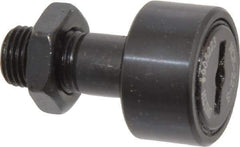 Accurate Bushing - 22mm Roller Diam x 12mm Width, 10mm Stud Diam x 23mm Length, Sealed Stud Cam Follower - Steel, 12mm Thread Length, M10x1 Thread, 36mm OAL, 5,700 N Dynamic Cap, 6,500 N Static Cap - Exact Tool & Supply
