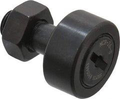 Accurate Bushing - 26mm Roller Diam x 12mm Width, 10mm Stud Diam x 23mm Length, Sealed Stud Cam Follower - Steel, 12mm Thread Length, M10x1 Thread, 36mm OAL, 5,700 N Dynamic Cap, 6,500 N Static Cap - Exact Tool & Supply