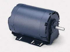 Leeson - 2 Max hp, 1,725 Max RPM, Electric AC DC Motor - 208-230/460 V Input, Three Phase, F56H Frame, Resilient Base Mount - Exact Tool & Supply