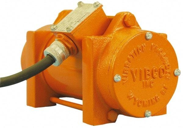 Vibco - 1 Phase, 0.4 Amp, 115 Volt, 8-3/16" Long, Electric Vibrators - 75 to 150 Lbs. Force, 63 Decibels - Exact Tool & Supply