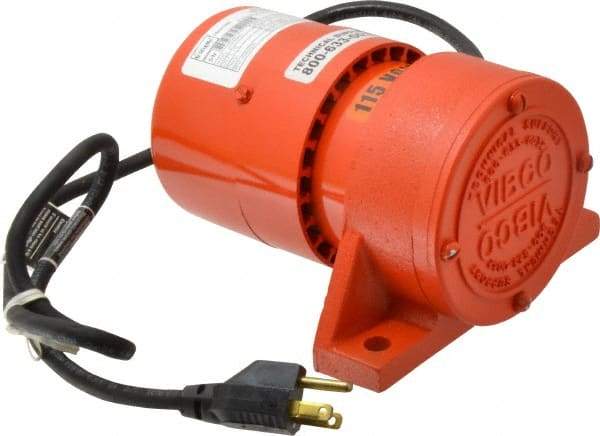 Vibco - 1 Phase, 1.5 Amp, 115 Volt, 7-1/2" Long, Electric Vibrators - 0 to 60 Lbs. Force, 48 Decibels - Exact Tool & Supply