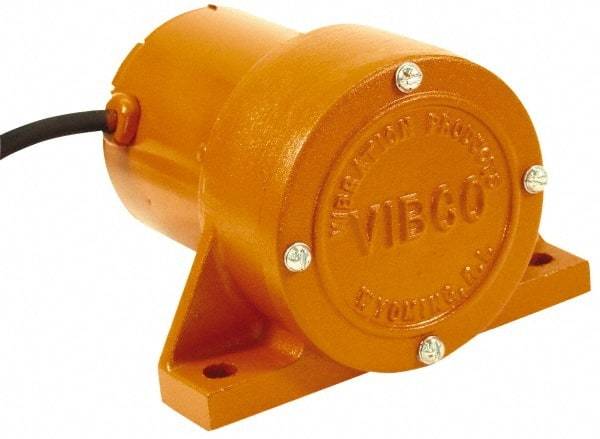 Vibco - 1 Phase, 1.4 Amp, 115 Volt, 5" Long, Electric Vibrators - 0 to 20 Lbs. Force, 45 Decibels - Exact Tool & Supply