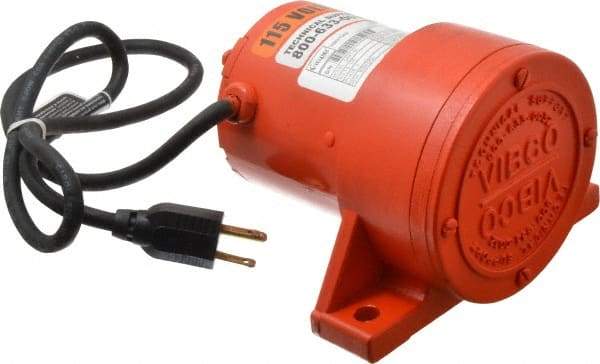 Vibco - 1 Phase, 1.7 Amp, 115 Volt, 5-3/8" Long, Electric Vibrators - 0 to 80 Lbs. Force, 50 Decibels - Exact Tool & Supply