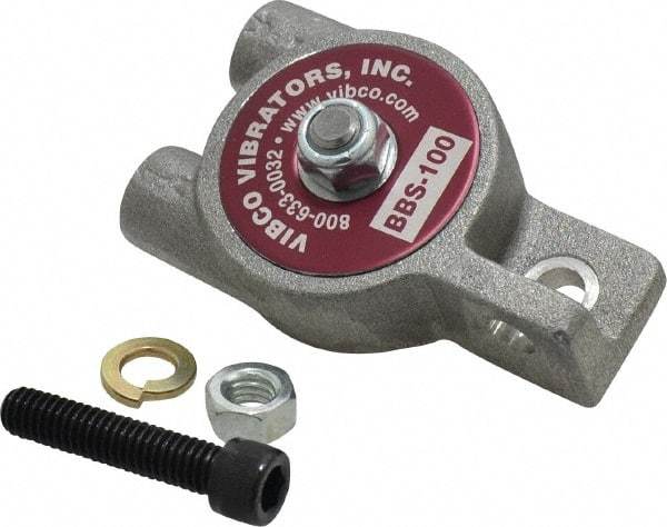 Vibco - 20 Lb. Force, 3-1/2 Cubic Feet per Minute, 12,000 RPM, 66 Decibel, Pneumatic Vibrator - 3-1/4" Long x 1-3/16" Wide x 1" High, 1/8 Port Inlet, 1/8 Port Outlet - Exact Tool & Supply