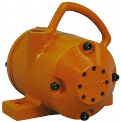 Vibco - 2,000 Lb. Force, 35 Cubic Feet per Minute, 6,000 RPM, 78 Decibel, Pneumatic Vibrator - 7-5/8" Long x 7-3/4" Wide x 7-3/8" High, 3/4 Port Inlet, 3/4 Port Outlet - Exact Tool & Supply
