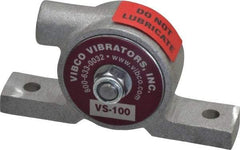 Vibco - 20 Lb. Force, 4 Cubic Feet per Minute, 12,000 RPM, 66 Decibel, Pneumatic Vibrator - 3-7/8" Long x 3/4" Wide x 2" High, 1/8 Port Inlet - Exact Tool & Supply