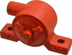 Vibco - 270 Lb. Force, 9 Cubic Feet per Minute, 7,200 RPM, 70 Decibel, Pneumatic Vibrator - 5-1/16" Long x 1-5/16" Wide x 3-5/8" High, 1/4 Port Inlet - Exact Tool & Supply