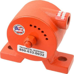 Vibco - 600 Lb. Force, 11 Cubic Feet per Minute, 6,800 RPM, 69 Decibel, Pneumatic Vibrator - 5-5/16" Long x 1-1/2" Wide x 4-5/8" High, 3/8 Port Inlet - Exact Tool & Supply