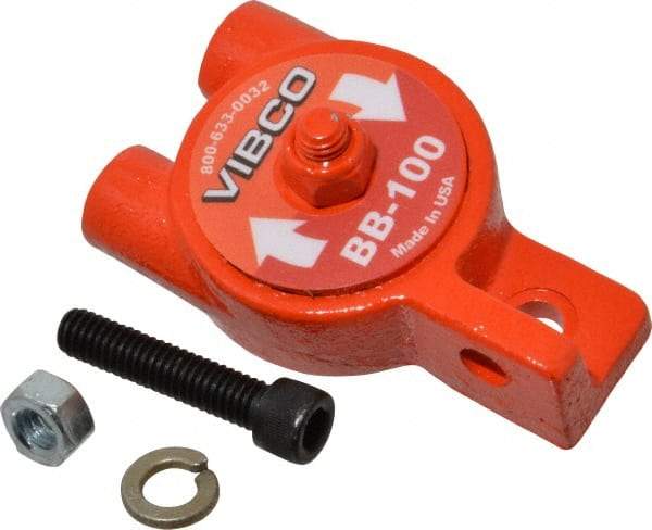 Vibco - 55 Lb. Force, 6 Cubic Feet per Minute, 24,000 RPM, 75 Decibel, Pneumatic Vibrator - 3-1/4" Long x 1-9/16" Wide x 1-7/8" High, 1/8 Port Inlet, 1/8 Port Outlet - Exact Tool & Supply