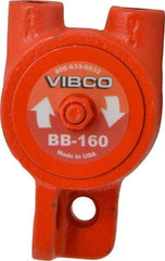 Vibco - 140 Lb. Force, 8 Cubic Feet per Minute, 15,000 RPM, 76 Decibel, Pneumatic Vibrator - 4-1/8" Long x 2" Wide x 2-9/16" High, 1/4 Port Inlet, 1/4 Port Outlet - Exact Tool & Supply
