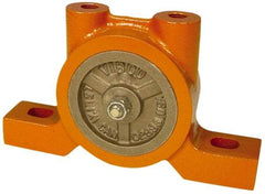 Vibco - 480 Lb. Force, 17 Cubic Feet per Minute, 8,400 RPM, 80 Decibel, Pneumatic Vibrator - 6-11/16" Long x 2-1/2" Wide x 4-7/8" High, 3/8 Port Inlet, 1/2 Port Outlet - Exact Tool & Supply