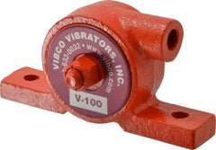 Vibco - 55 Lb. Force, 6 Cubic Feet per Minute, 24,000 RPM, 75 Decibel, Pneumatic Vibrator - 3-7/8" Long x 3/4" Wide x 2" High, 1/8 Port Inlet, 1/8 Port Outlet - Exact Tool & Supply