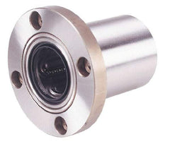 Value Collection - 5/8" ID, Round Flanged Double Linear Bearing - 1-1/8" OD - Exact Tool & Supply