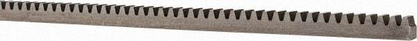 Boston Gear - 1/4" Face Width, 4 Feet Long, 1/4" Thick Steel Gear Rack - 24 Pitch - Exact Tool & Supply
